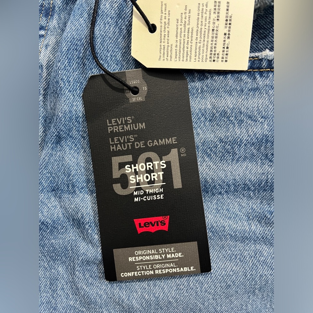 Levis 501 Mid thigh shorts - Picture 3 of 4